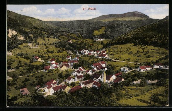 Cartoline postali: AK Eptingen, Teilansicht, 1921 – Usato da Berlin venduto da bartko-reher