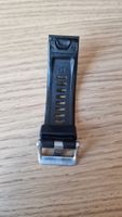 Ersatz Silikon-Uhrenarmband 22mm schwarz nur eine Seite 