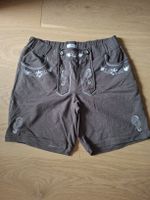 Lederhose aus Jersey braun super bequem Damen Grösse M 