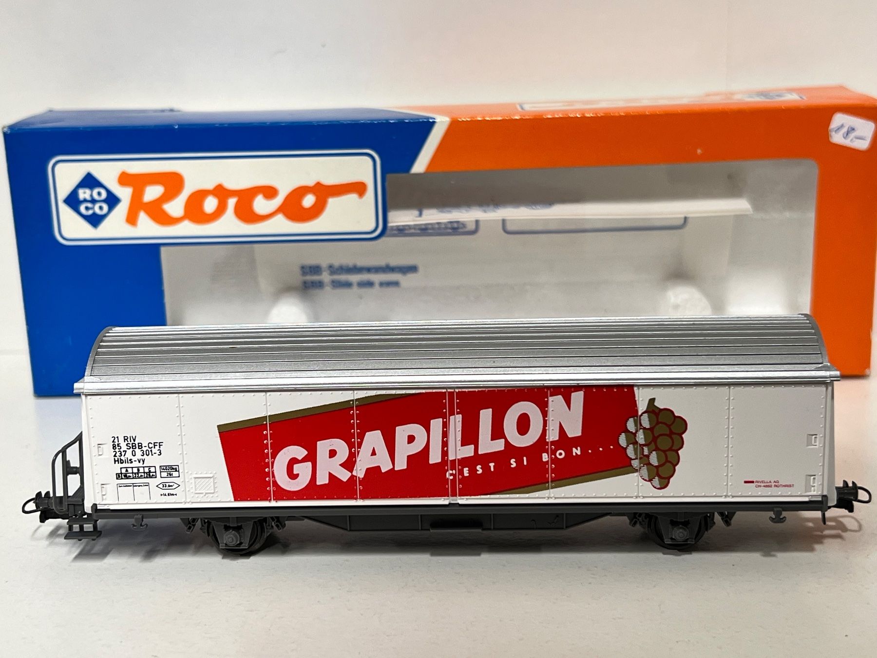 Roco Modellini di ferrovie: Roco SBB-Schiebewagen "Grapillon"  H0 DC – Usato da Geroldswil venduto da TopTrain54 2