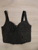 Schwarzes Korsett Top, Gr. M