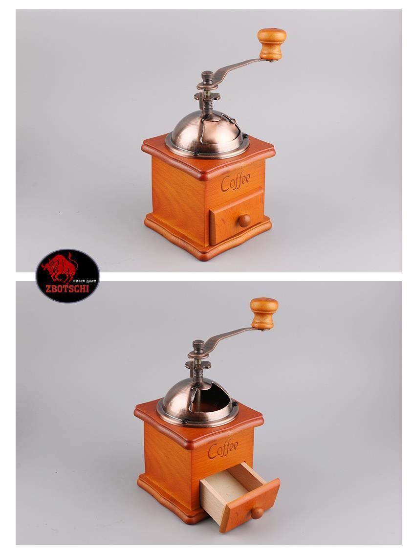 Elettrodomestici da cucina: Kaffeemühle Kaffe Mühle Holz Retro Hand – Nuovo e nell'imballaggio originale da Visp venduto da zbotschi 1