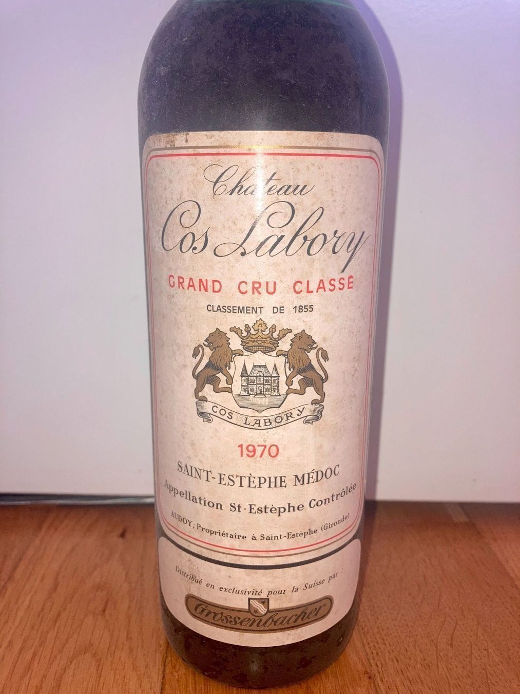 Wein: Château Cos Labory 1970 – Neu und originalverpackt aus Bern von Spomme 2