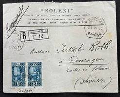 BRIEF AUS BEYROUTH 1937 MIT SIEGEL