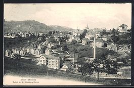 AK Herisau, Gesamtansicht, 1908