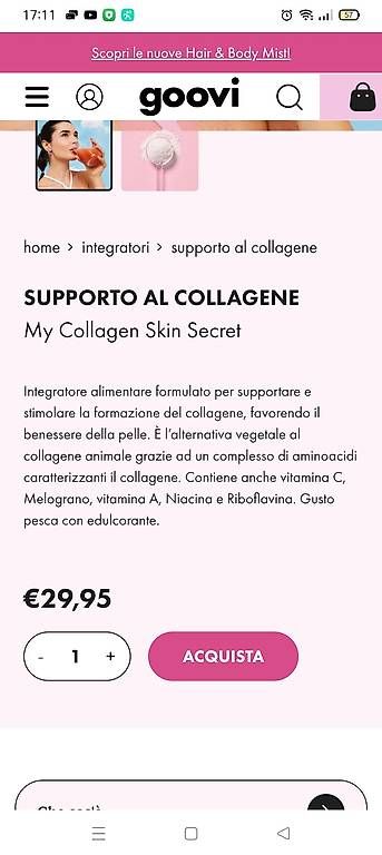 Lebensmittel & Spezialitäten: GOOVI Integratore collagene  – Gebraucht aus Bellinzona von mar_b5cp 1