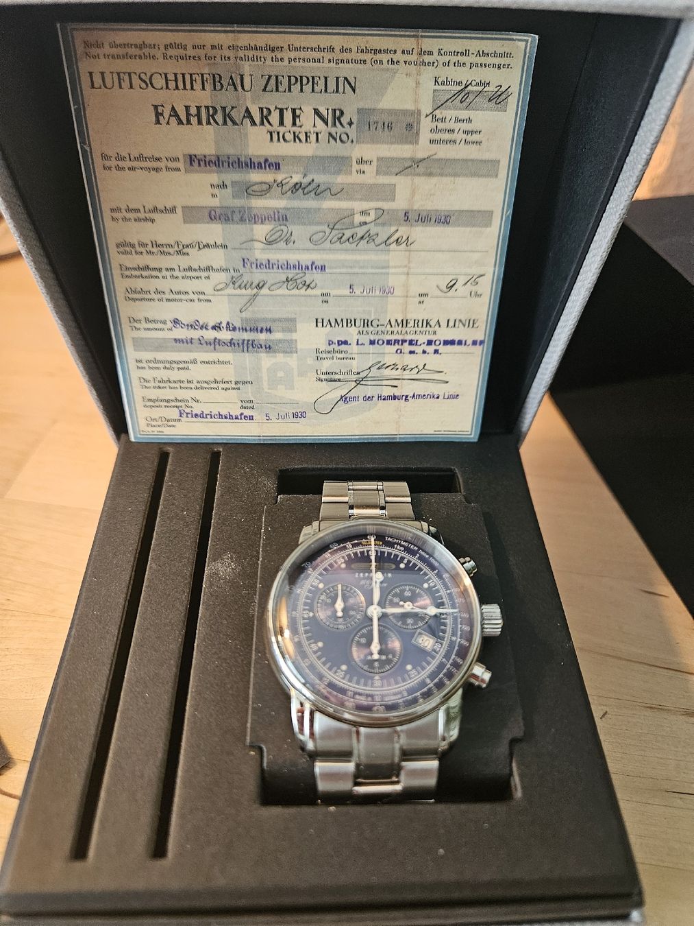 Zeppelin Orologi: 100 Jahre Zeppelin - Blau – Usato da Thun venduto da Silverchair41 6