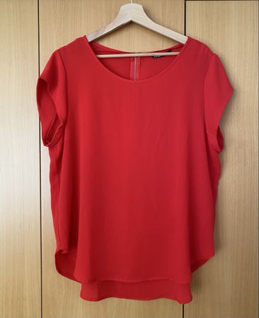 rote Damenbluse von Only, Grösse 44