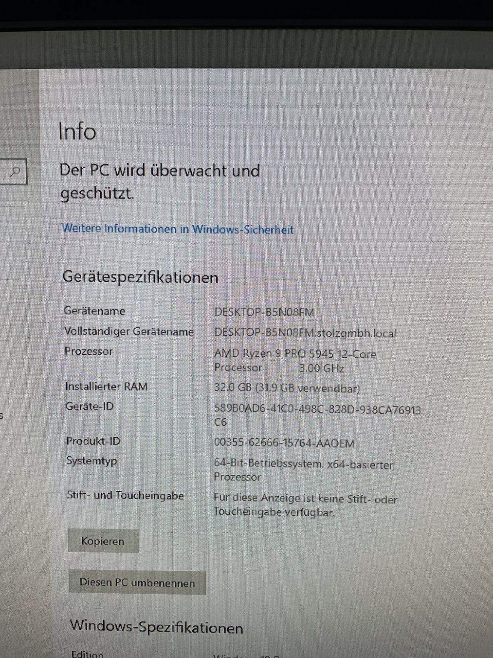 Amd PCs: ThinkStation P358 Tower Workstation AMD Pro gebraucht – Gebraucht aus Basel von MarkenundKleidung 5