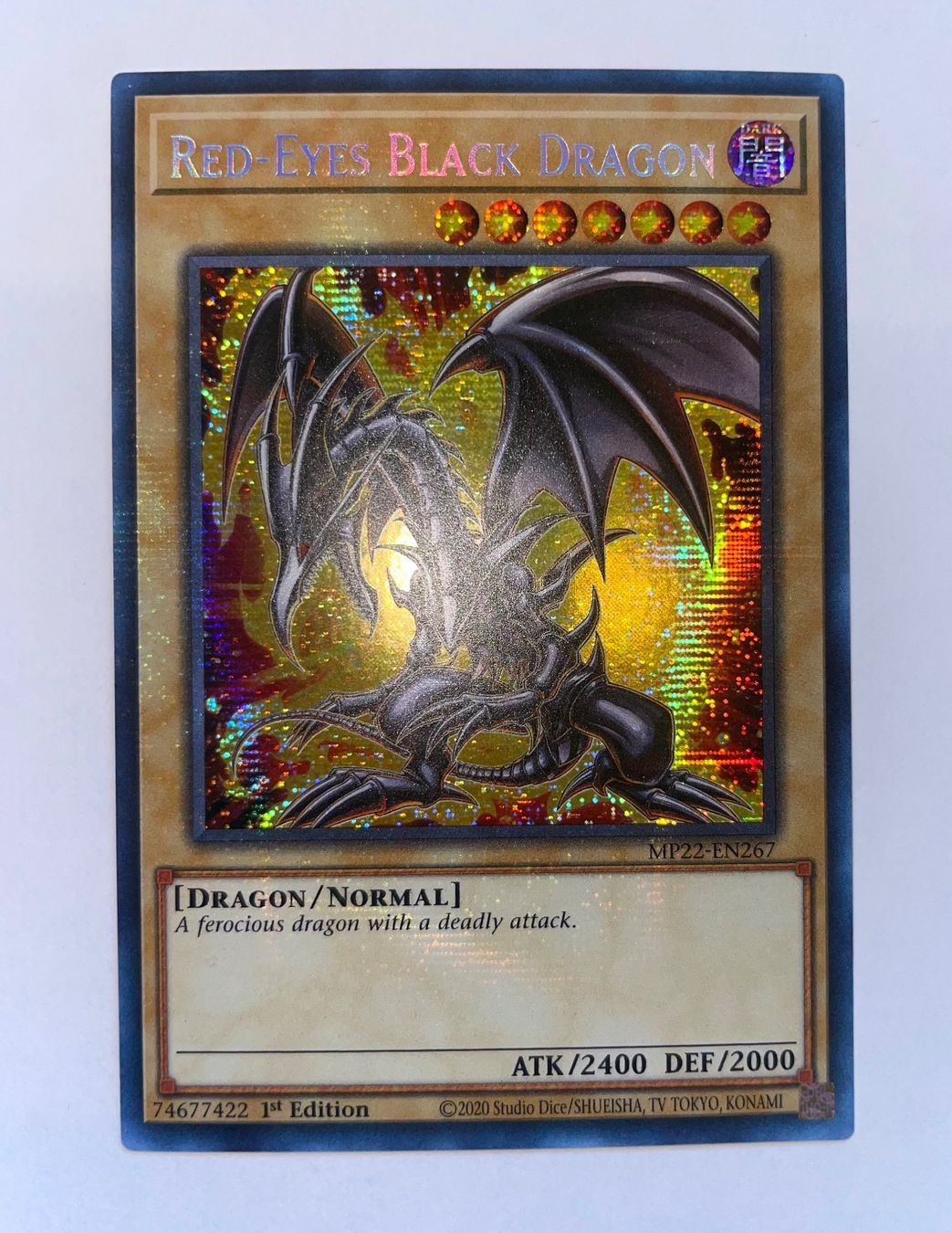 Yugioh Carte collezionabili: Rotäugiger schwarzer Drache | Premium Secret Rare – Nuovo (secondo la descrizione) da Altstätten SG venduto da ChangeMaker