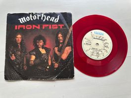 MOTÖRHEAD rare Single Iron fist Kult Top RED VINYL Metal