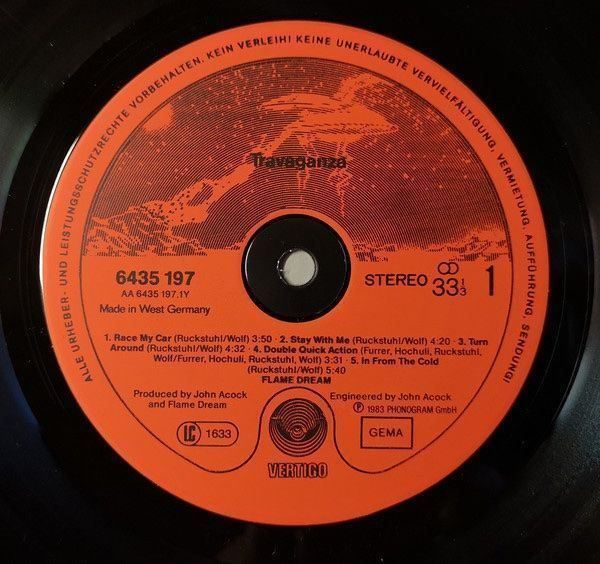 Dischi in vinile: FLAME DREAM/"Travaganza" (1983)/ LP! – Usato da Luzern venduto da adonairo 2