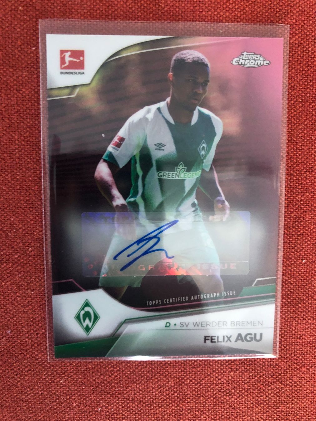 Topps Carte collezionabili: Topps Chrome Felix Agu Autogramm /75 – Usato da Wangenried venduto da Garagara