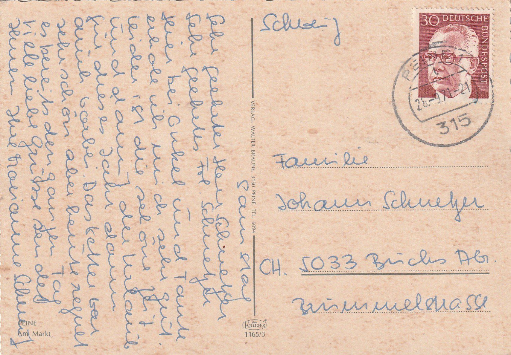 Cartoline postali: Rhein am Markt – Usato da Lumbrein venduto da made02 1