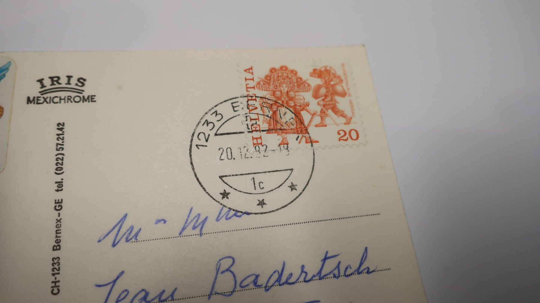 Ansichtskarten: Bernex / GE Vue Aérienne   1982 – Gebraucht aus Cormoret von Pascalll2001 3