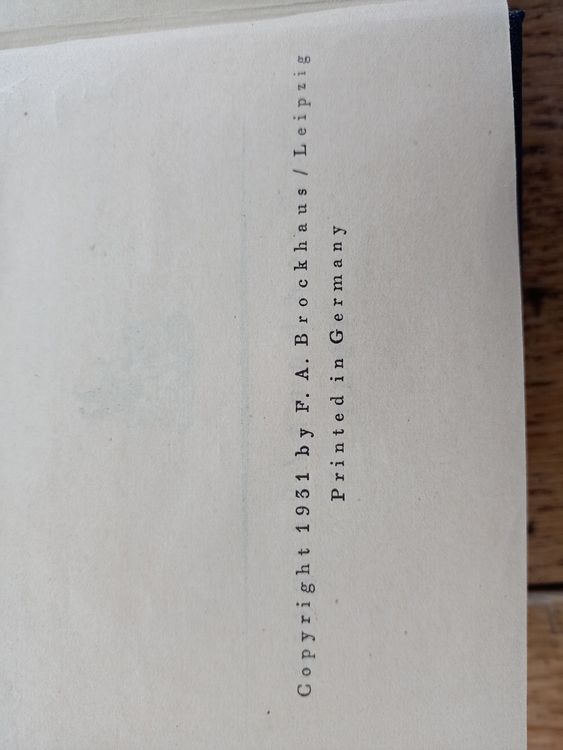 Livres: Antikes Buch Der Volks Brockhaus Leipzig 1931 – D'occasion à Flamatt par Marpou 2