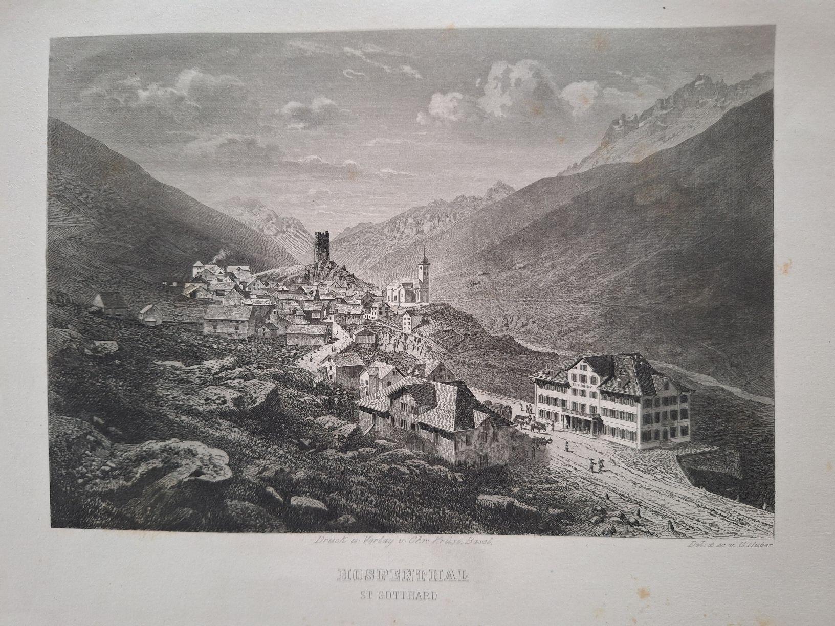 Incisioni: HOSPENTHAL  2 GRAVURES – Usato da Bevaix venduto da bohrap 1