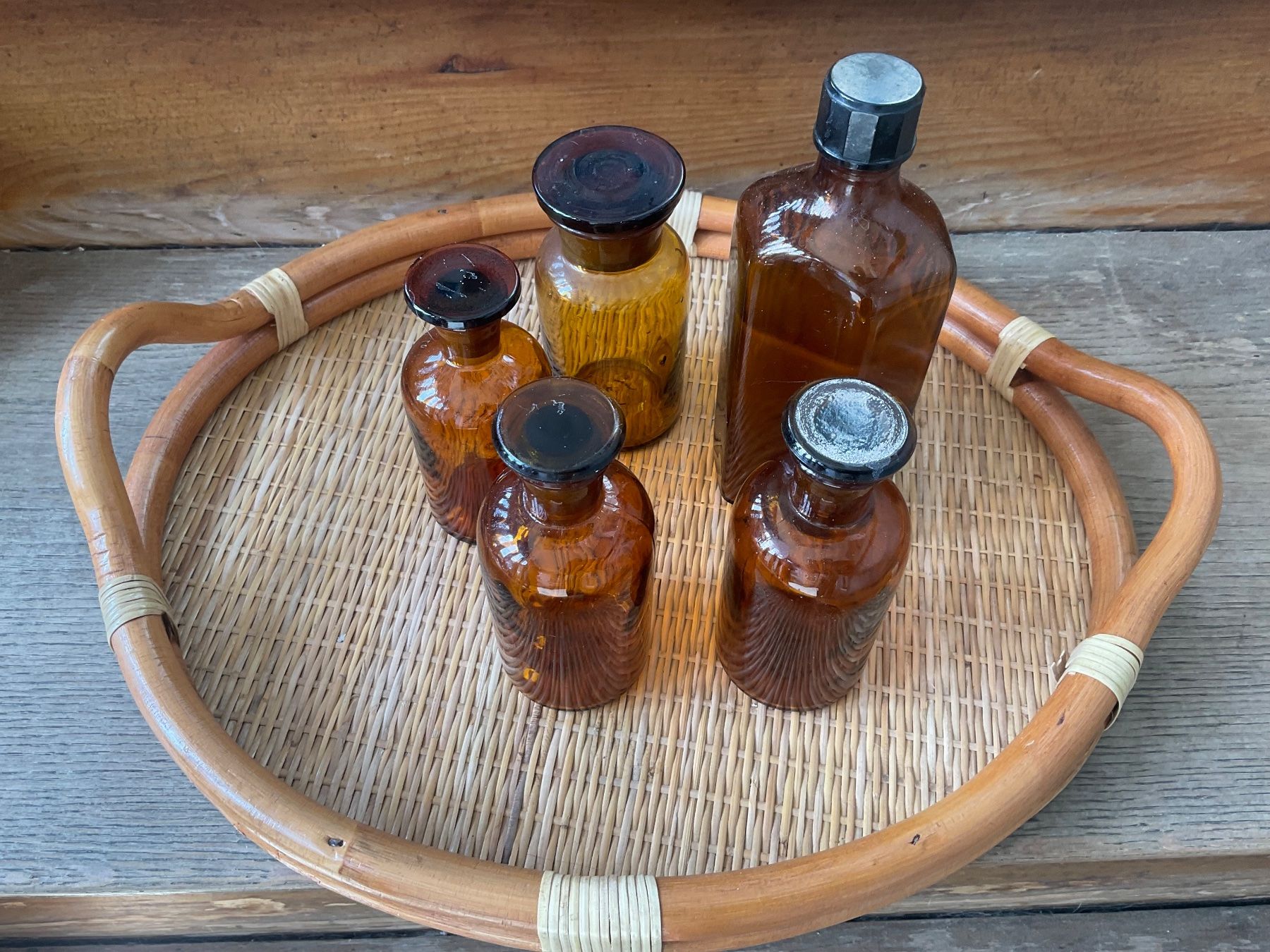 Accessori da laboratorio: Antike Apothekerflaschen Flaschen VERSAND 13.- – Usato da Aarau venduto da Schnabeltier01