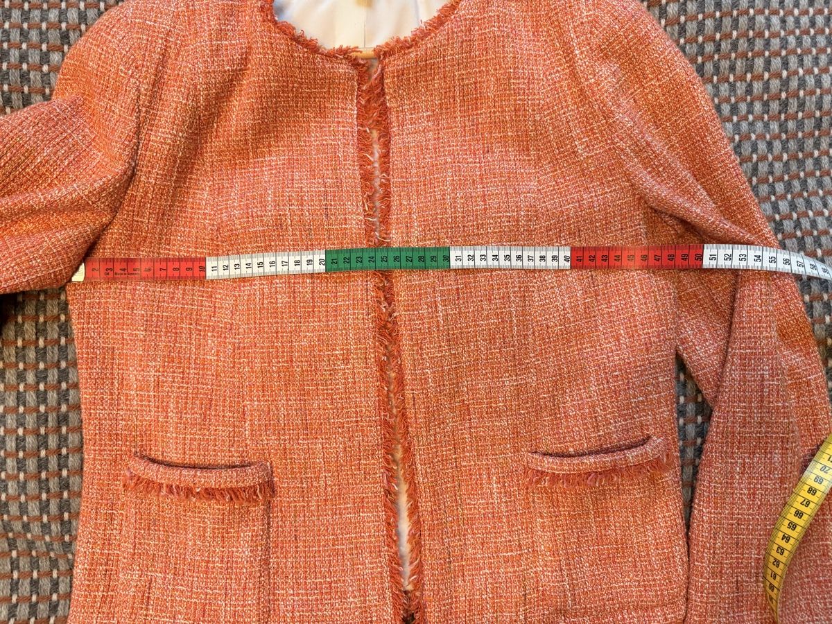 Max Mara Jacken: Weekend Max Mara Orange Tweed Jacket Size 42 NEW – Neu (gemäss Beschreibung) aus Männedorf von iza04 3