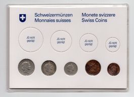 (1282) Münzsatz 1925, Nominale ohne 5 fr
