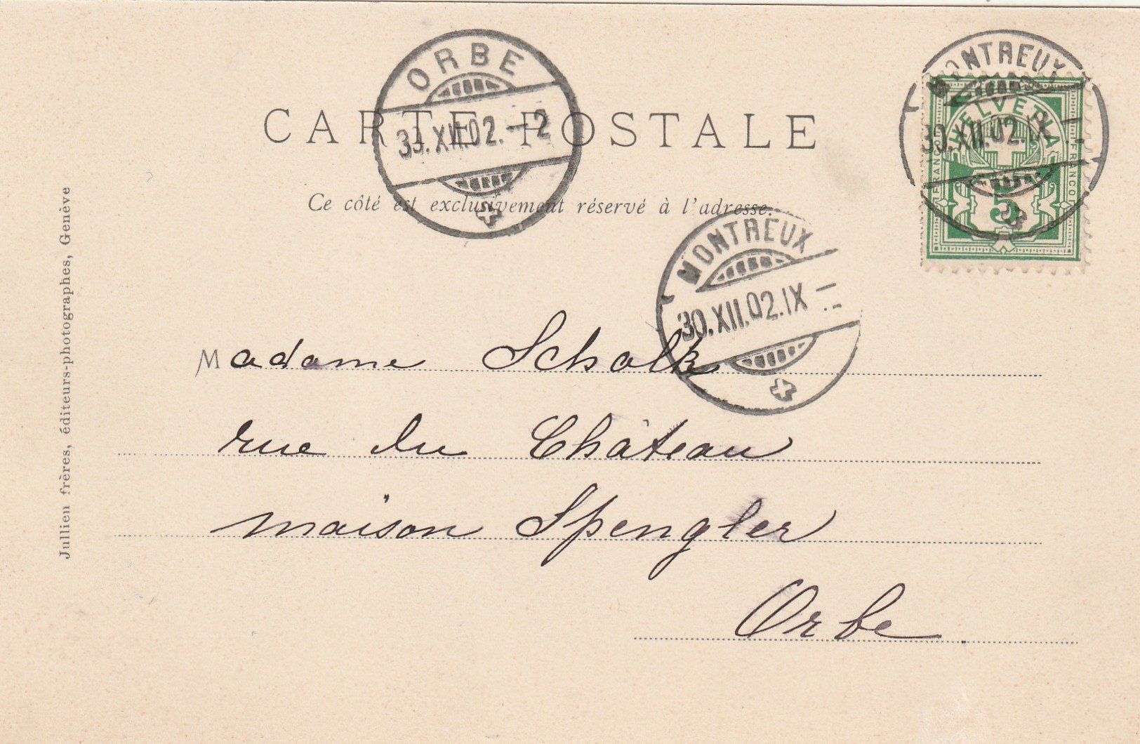 Cartoline postali: Caux Palace Hotel – Usato da Rorschacherberg venduto da fratovi2 1