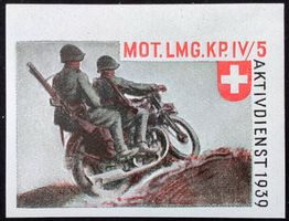Mot Lmg Kp IV/5, kein Aufdr, geschn, 2.WK, Wi Mot 16-2
