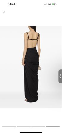 Jacquemus Robe, Gr.36, Schwarz, Sommer Kleid mit Raffung
