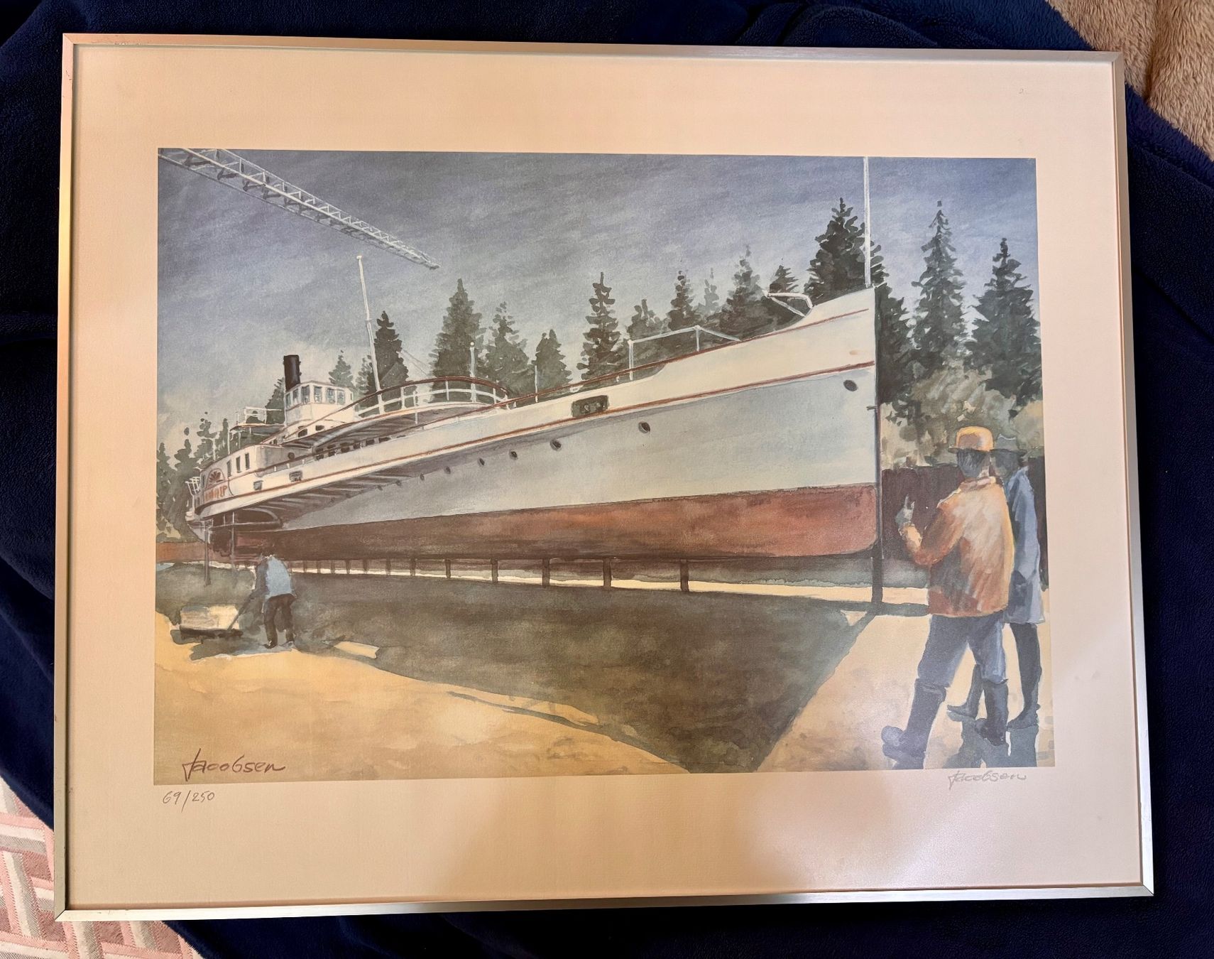Foto & Immagini: Kunstdrucke Knud Jacobson signiert 3er Set gerahmt – Usato da Hindelbank venduto da brm_72zv 5