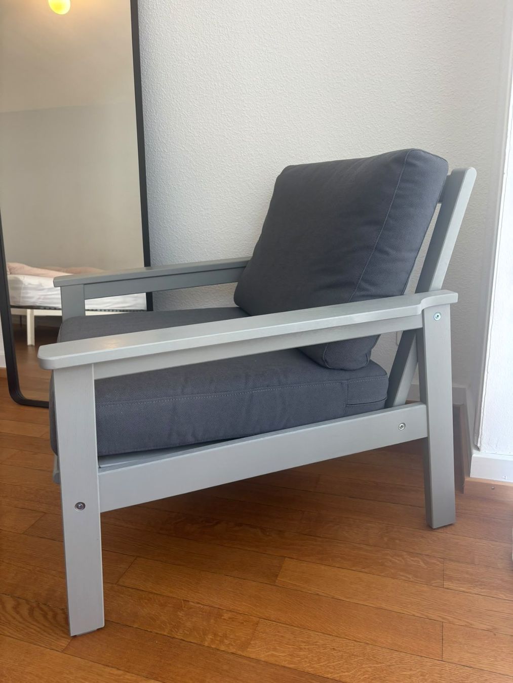 Ikea Poltrone: IKEA BONDHOLMEN Sessel/aussen, grau – Usato da Meilen venduto da Tingaling627 1