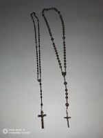 Rosenkranz Ketten mit Kreuz 2 Stk. antik 