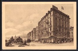 AK Genf, Partie am Hotel Central