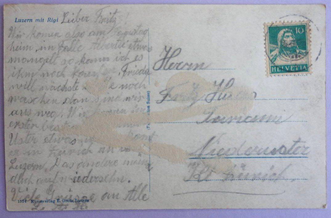 Cartoline postali: Luzern mit Rigi – Difettoso da Fétigny venduto da Billy2miny 1