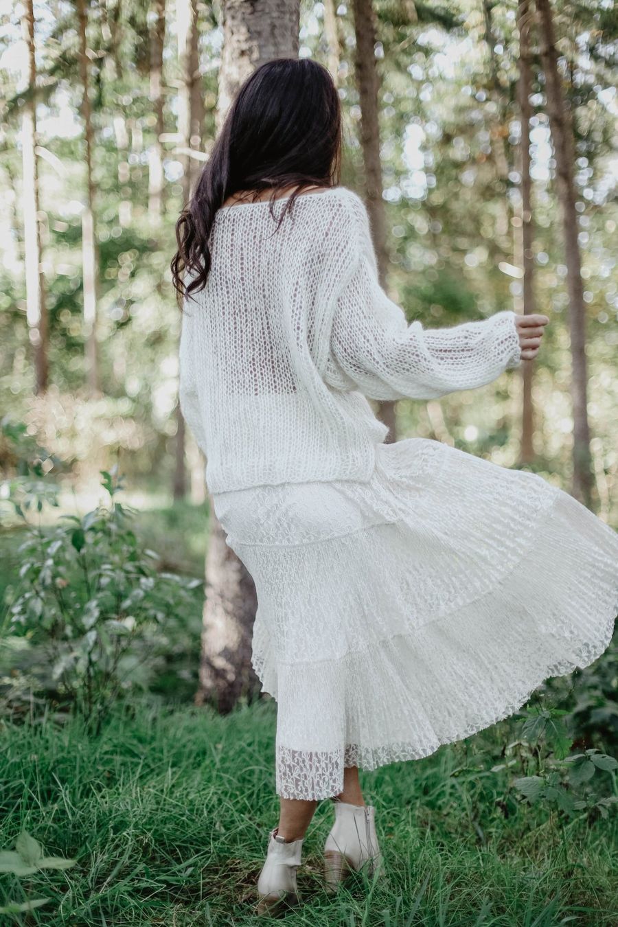 Pullover & Sweatshirts: Braut Pullover Pulli Standesamt Hochzeit Mohair Seide neu – Neu und originalverpackt aus Lilienthal von marie-bubble 9