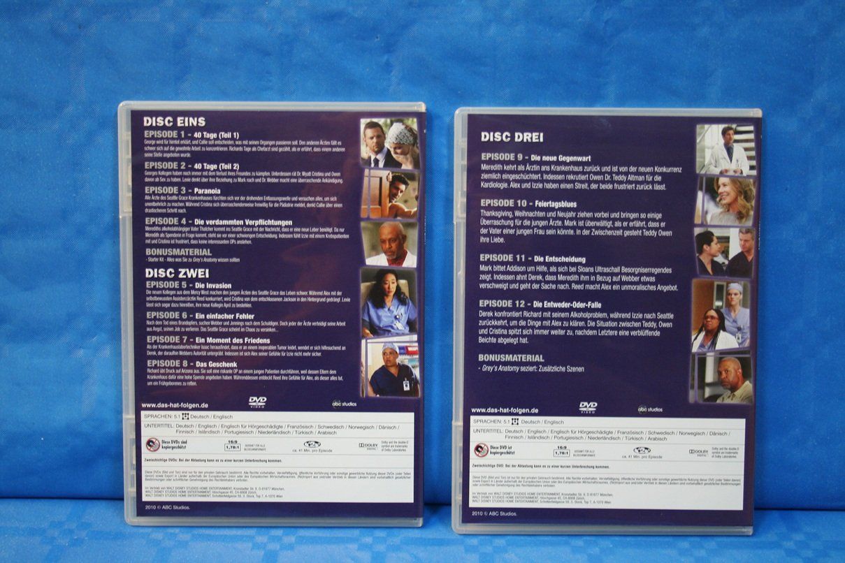 Tutti i DVDs: DVD "Grey’s Anatomy" – Usato da Wettingen venduto da zibi137 3