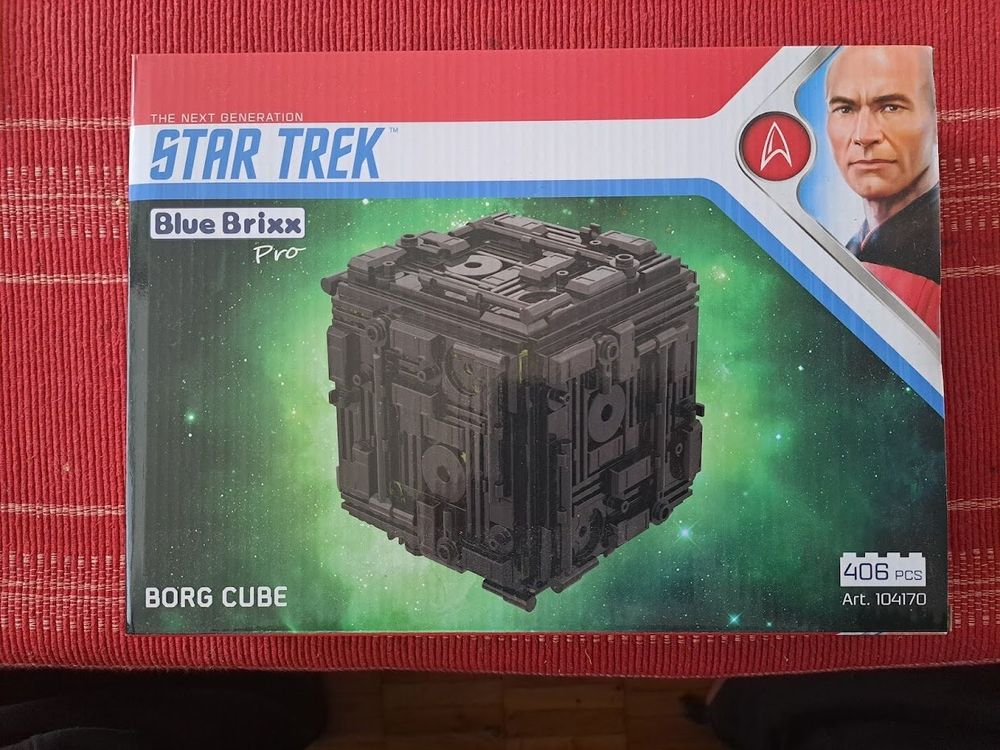 Star Trek Tactical Cube Borg Cube, Spaceship, 6 cm, Model DieCast Eaglemoss from Collection
