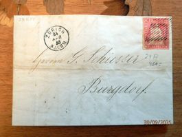 Strubelbrief, ZNr.24A, Burgdorf, vollrandig, Kat. CHF 450.00