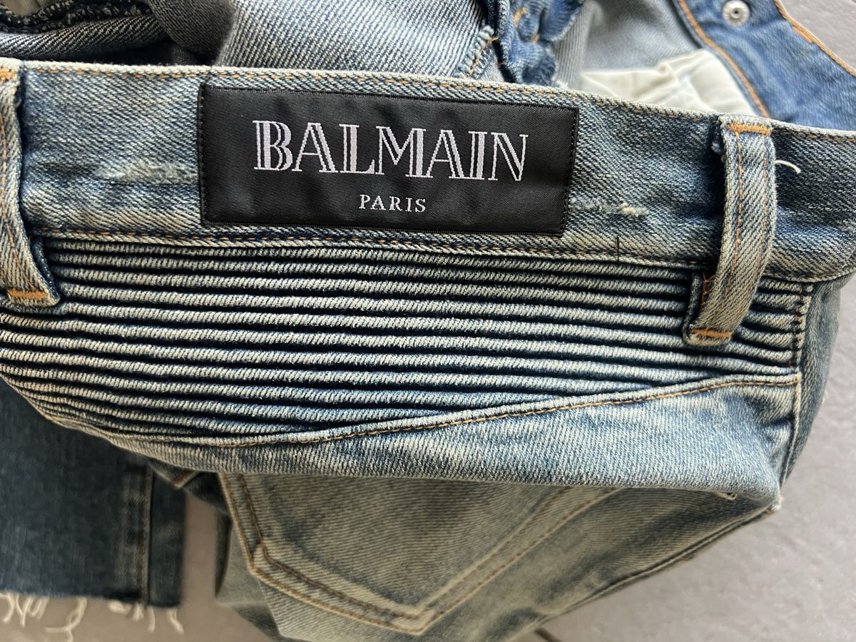 Balmain Jeans: Balmain Biker jeans uomo – Usato da Mendrisio venduto da fly_9wzx 9