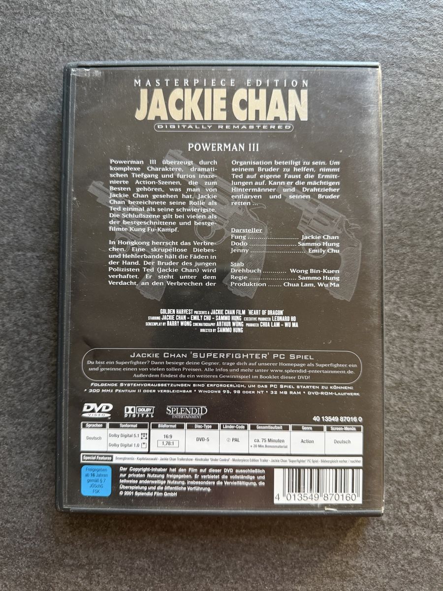 Alle DVDs: Powerman III DVD Jackie Chan – Gebraucht aus Zürich von cENS0R 1