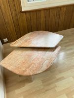 2er Set Marmor Couchtische, Vintage Design Klassiker!