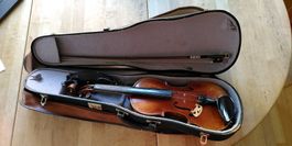 Violine 56 cm mit Bogen und Koffer gebraucht defekt