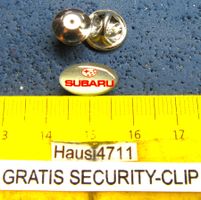 SUBARU AUTO LOGO PIN WINZIG-KLEIN-FEIN GLASIERT mit SECURITY