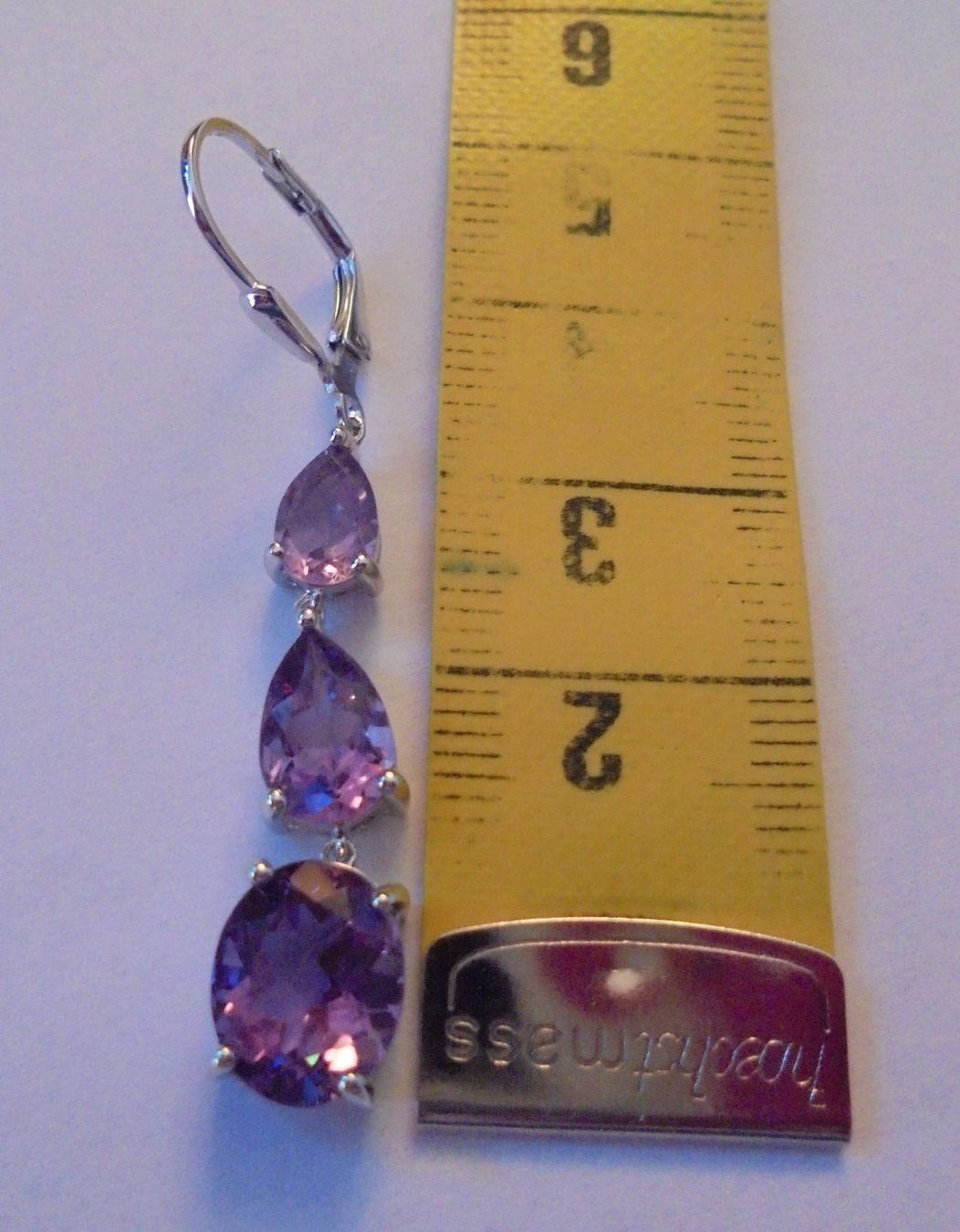 Boucles d'oreille: Echtschmuck: Amethyst-Silberohrringe – Neuf (Voir description) à Zuchwil par maumauchi 9
