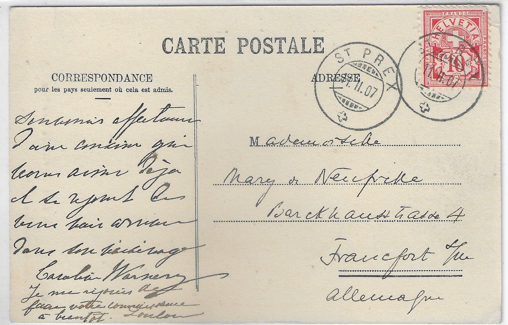 Ansichtskarten: La Porte de Sain-Prex - animee – Gebraucht aus Ettingen von Kartenplanet 1