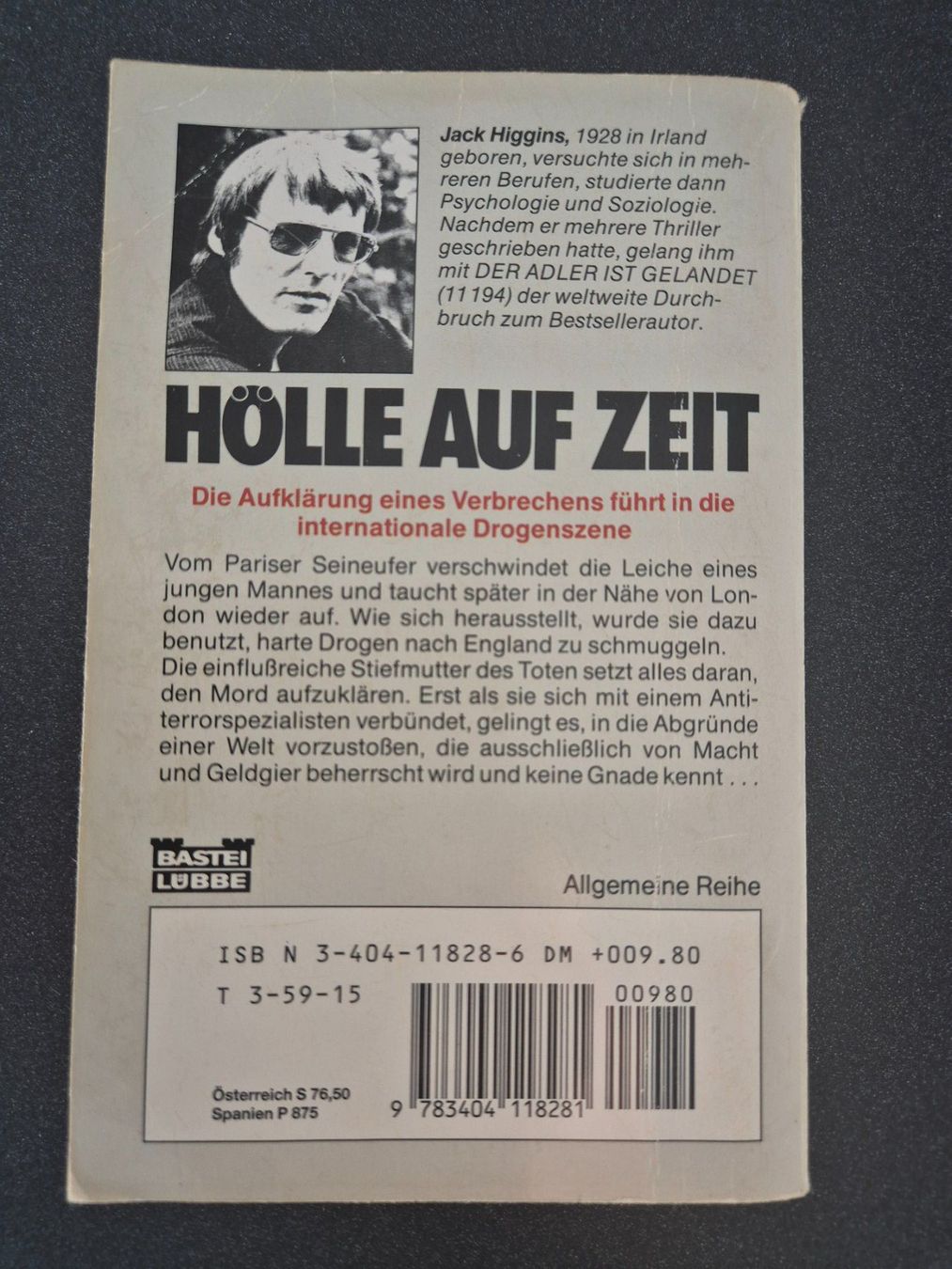 Libri: Jack Higgins, Hölle auf Zeit, Roman – Usato da Eglisau venduto da nicij79 1
