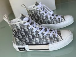 DIOR HOMME B23 Logo Oblique Motiv High Top Sneakers 40