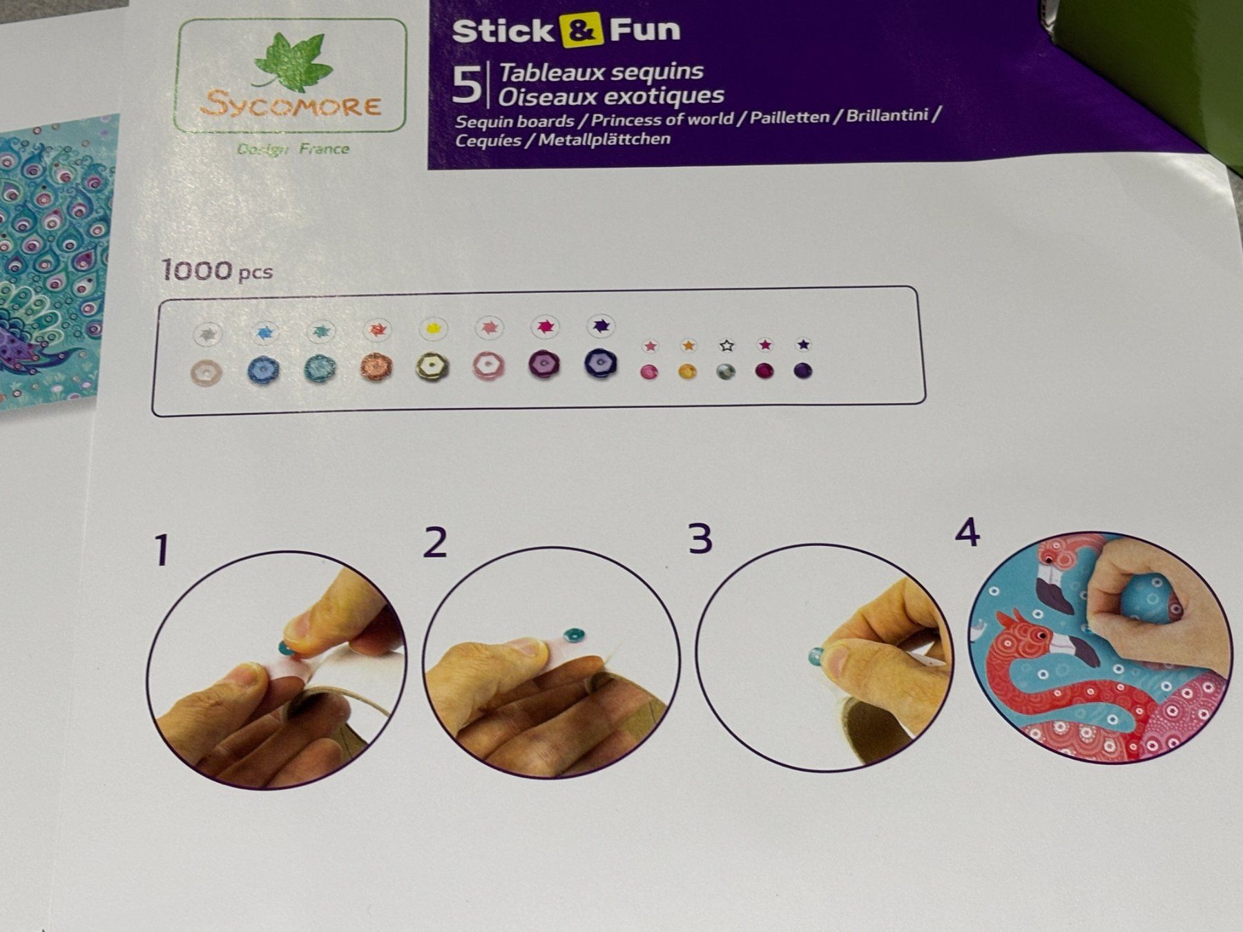 Kit bricolage: Sycomore Stick & Fun tableaux sequins bricolage DIY – Usato da Salvenach venduto da gwenwywar 2
