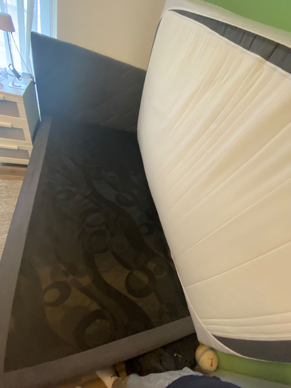 Betten: Boxspringbett 140x180cm anthrazitgrau – Gebraucht aus Glarus von Gazi65 4