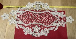 Crochet Table Centerpiece with Floral Design
