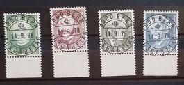 ET) 617-620, Werbemarken ET Vollstempel Kt. 12.-