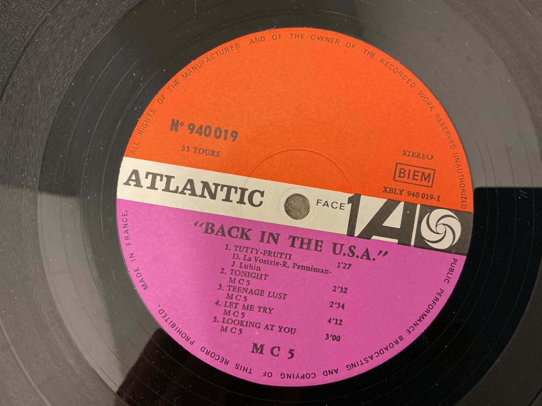 Dischi in vinile: MC5 LP -  Back In The USA (VG+) – Usato da Winterthur venduto da Tumko_7_Vinyl 2